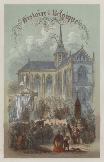 Archduchess Isabella, Sovereign of the Spanish Netherlands, winning a prize for crossbow shooting at the Ommegang, Brussels, 1615 by European School